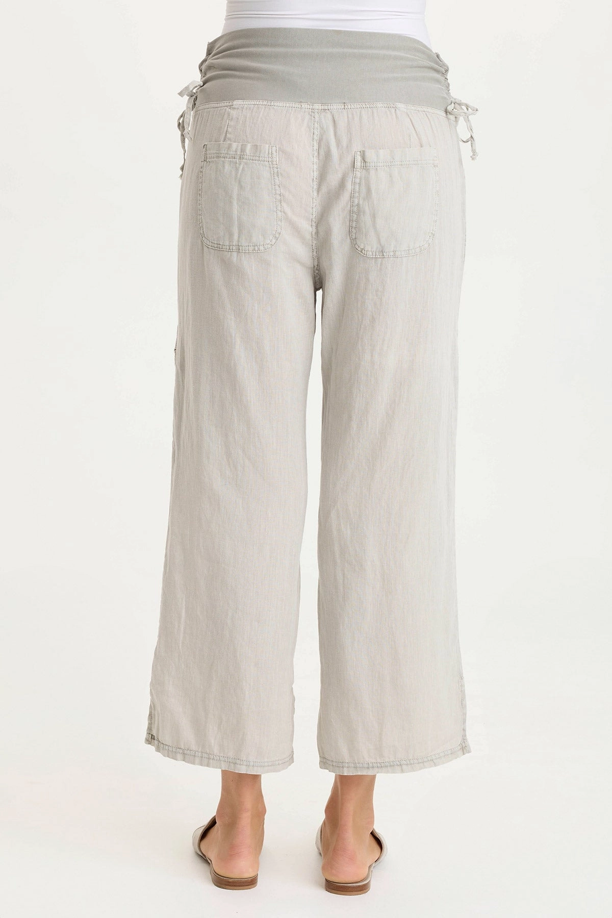 FlexibleMobility Padded hips Amica High Waist Linen Cargo Pant