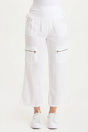 Outdoor Layer Amica High Waist Linen Cargo Pant