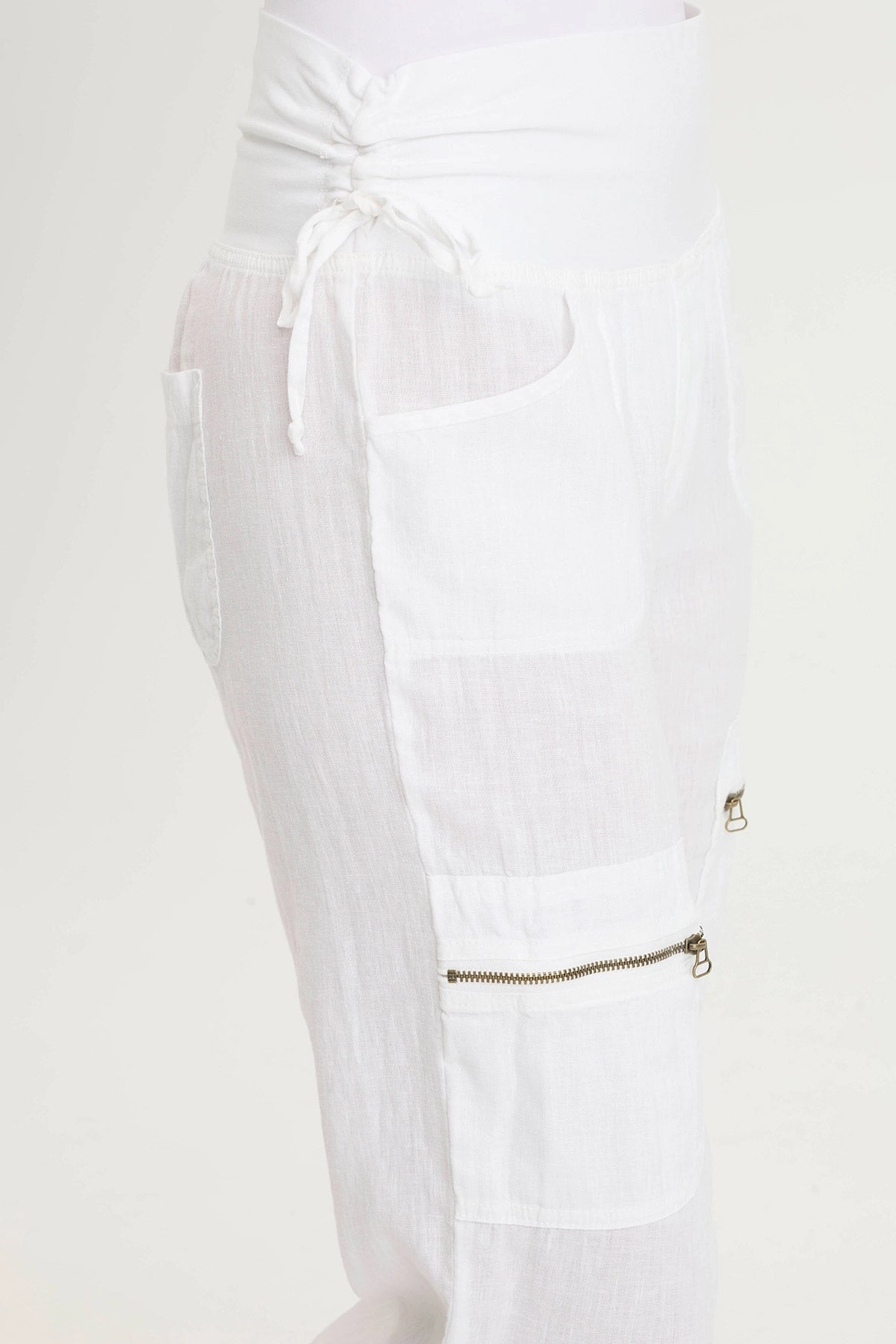 Amica High Waist Linen Cargo Pant All Occasion Performance Comfort