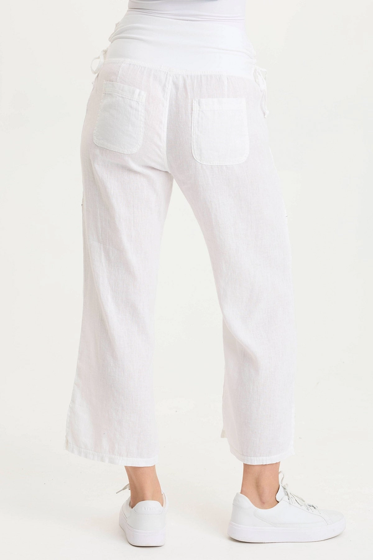 Amica High Waist Linen Cargo Pant Performance Design