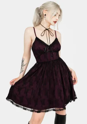 Anastasie Stretch Lace Mini Dress Soft-touch daywear Mixed Fabric