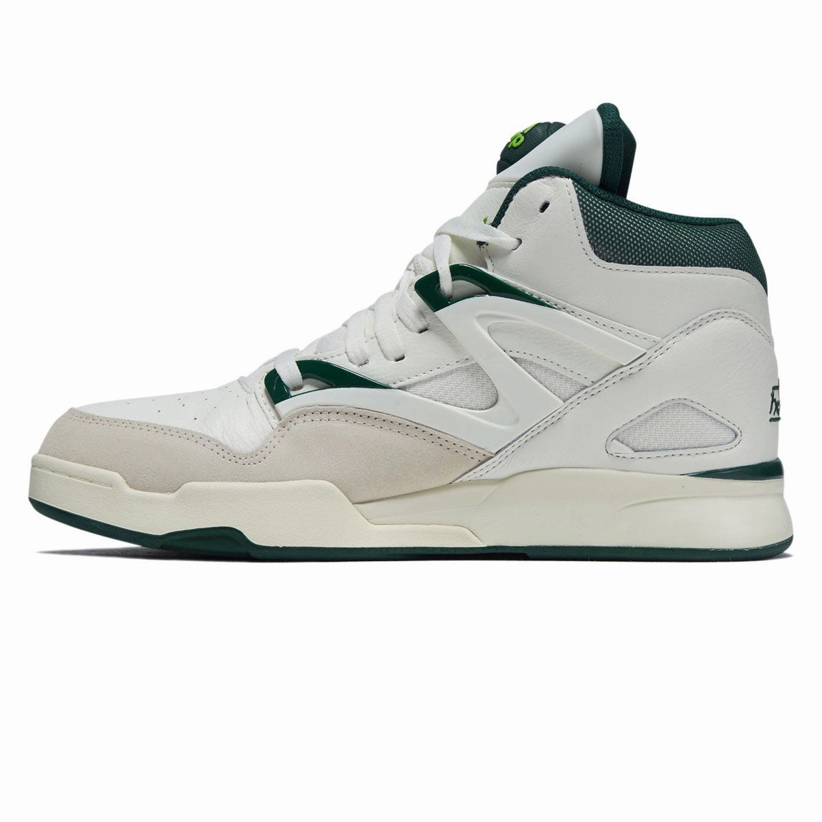 Energy Returning Midsole Comfortable Inner Lining Reebok Pump Omni Zone II Shoes - Chalk/Dark Green/Paper White