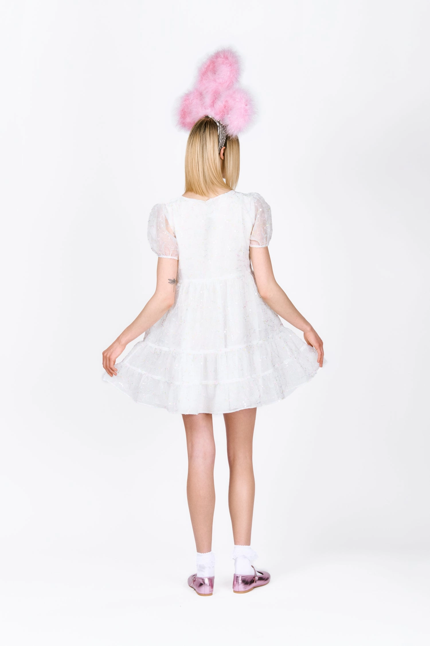 Anna Sui x SSENSE Babydoll Dress Calm Silhouette