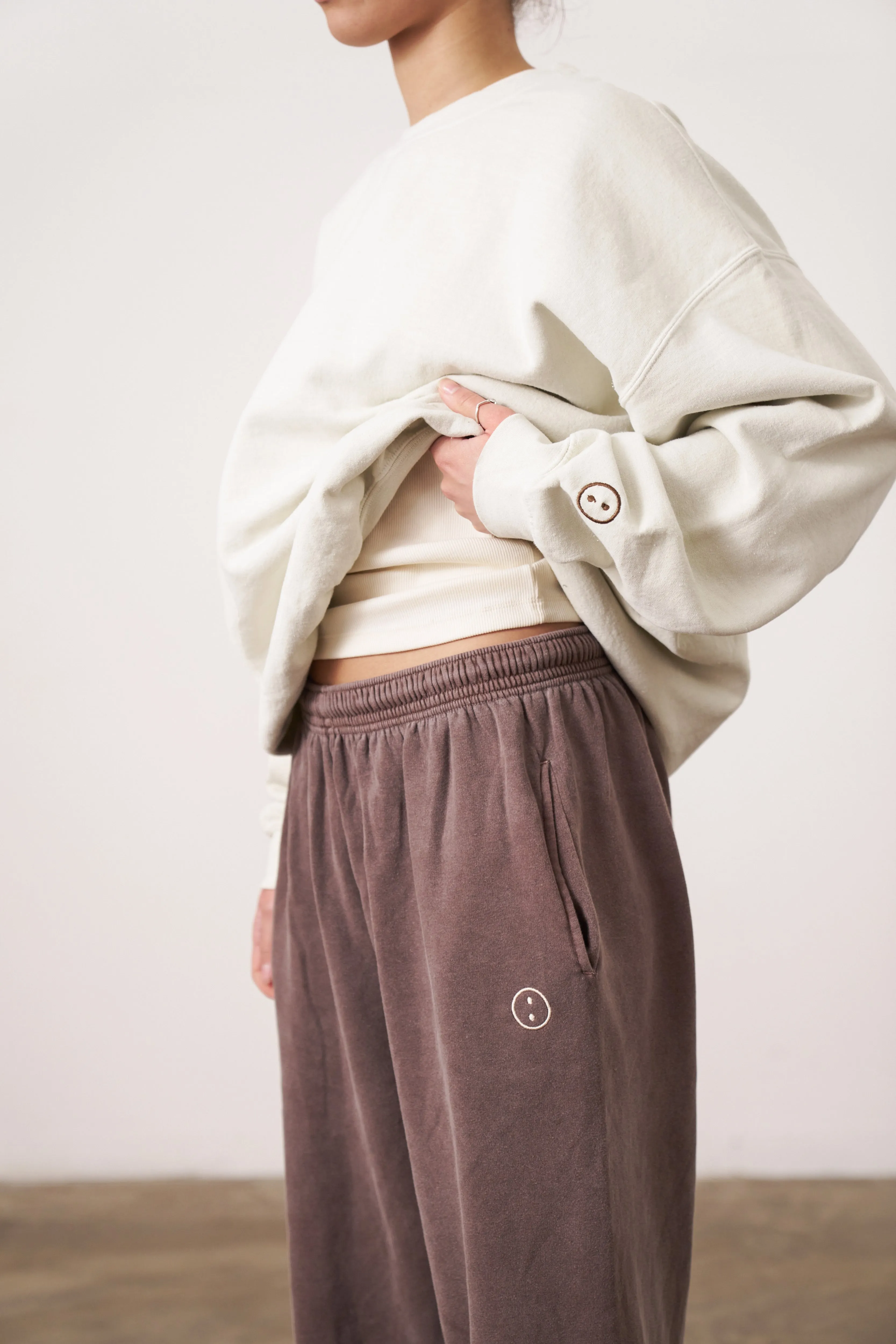 Timeless Knit Essentials Vintage Washed Sweater - Ivory