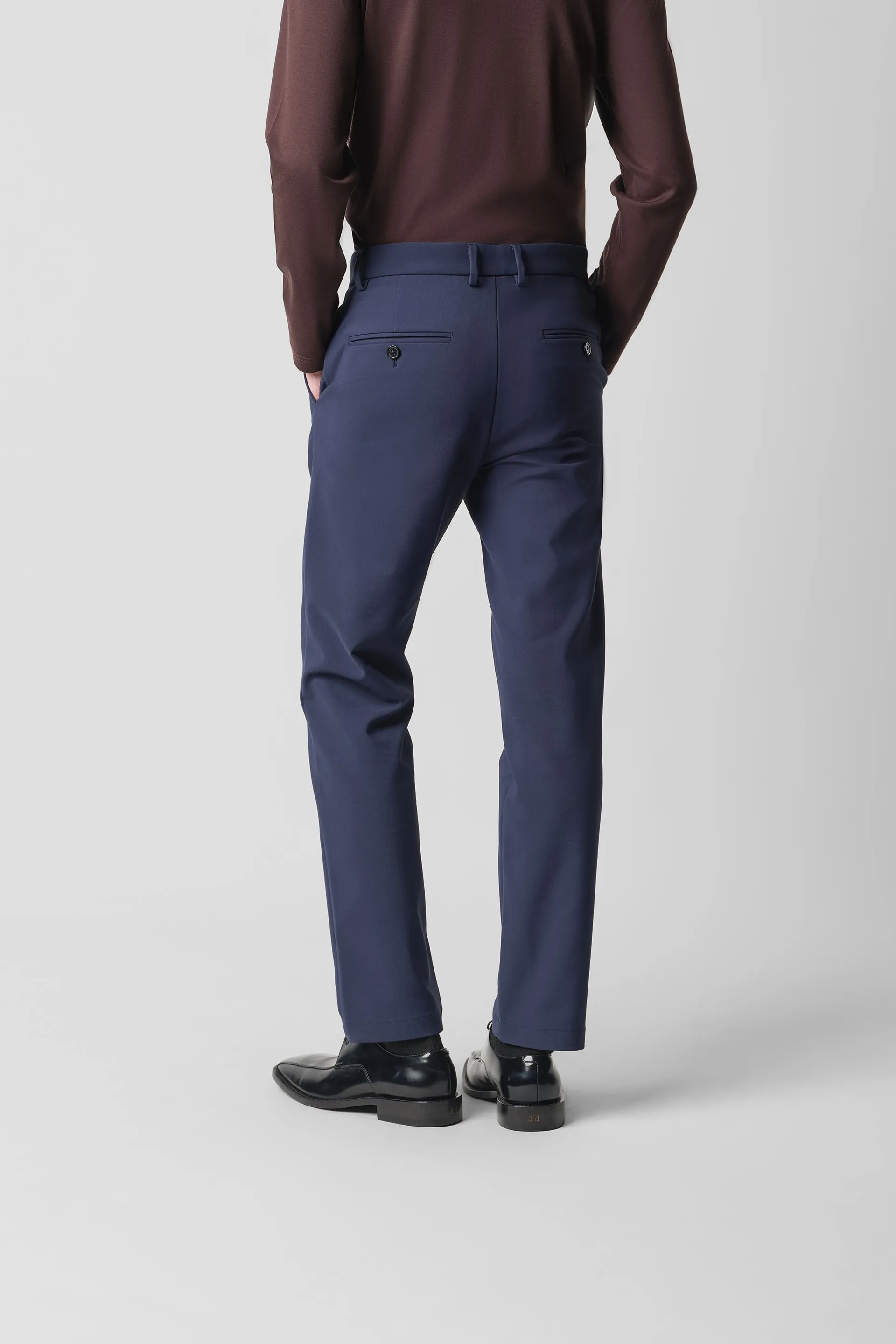 Breathable Mesh Panels CottonSTRETCH Smart Pants | Navy 5522NZ