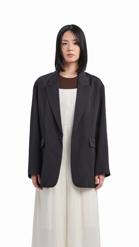 Practical Design Winter Layering Piece Loose fit Blazer