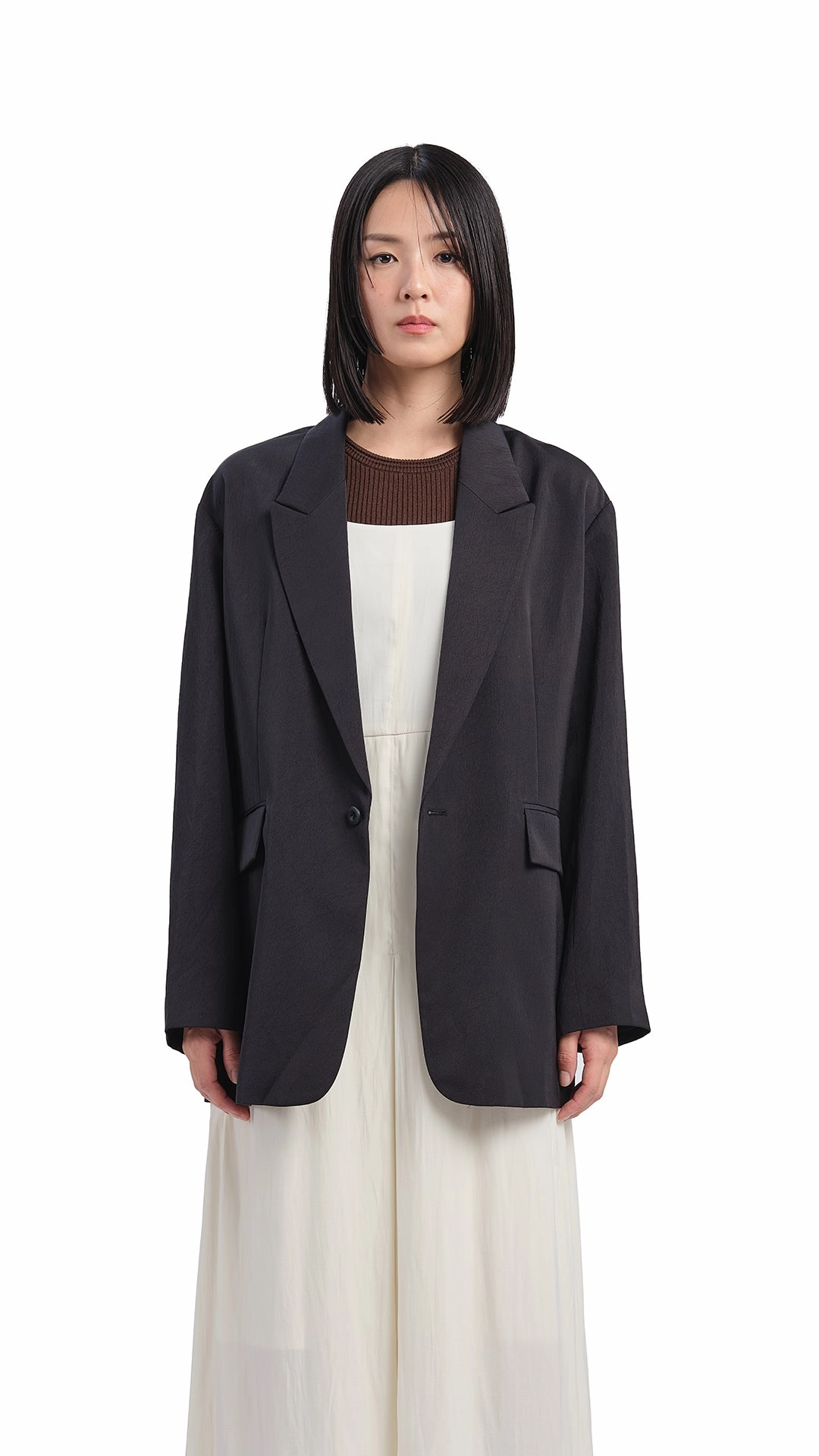 Practical Design Winter Layering Piece Loose fit Blazer