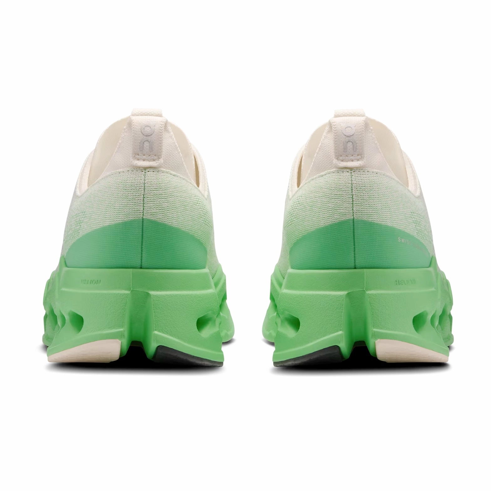 Men's Cloudsurfer Max Running Shoes Ivory / Honeydew Tongue Loop Stability Technology