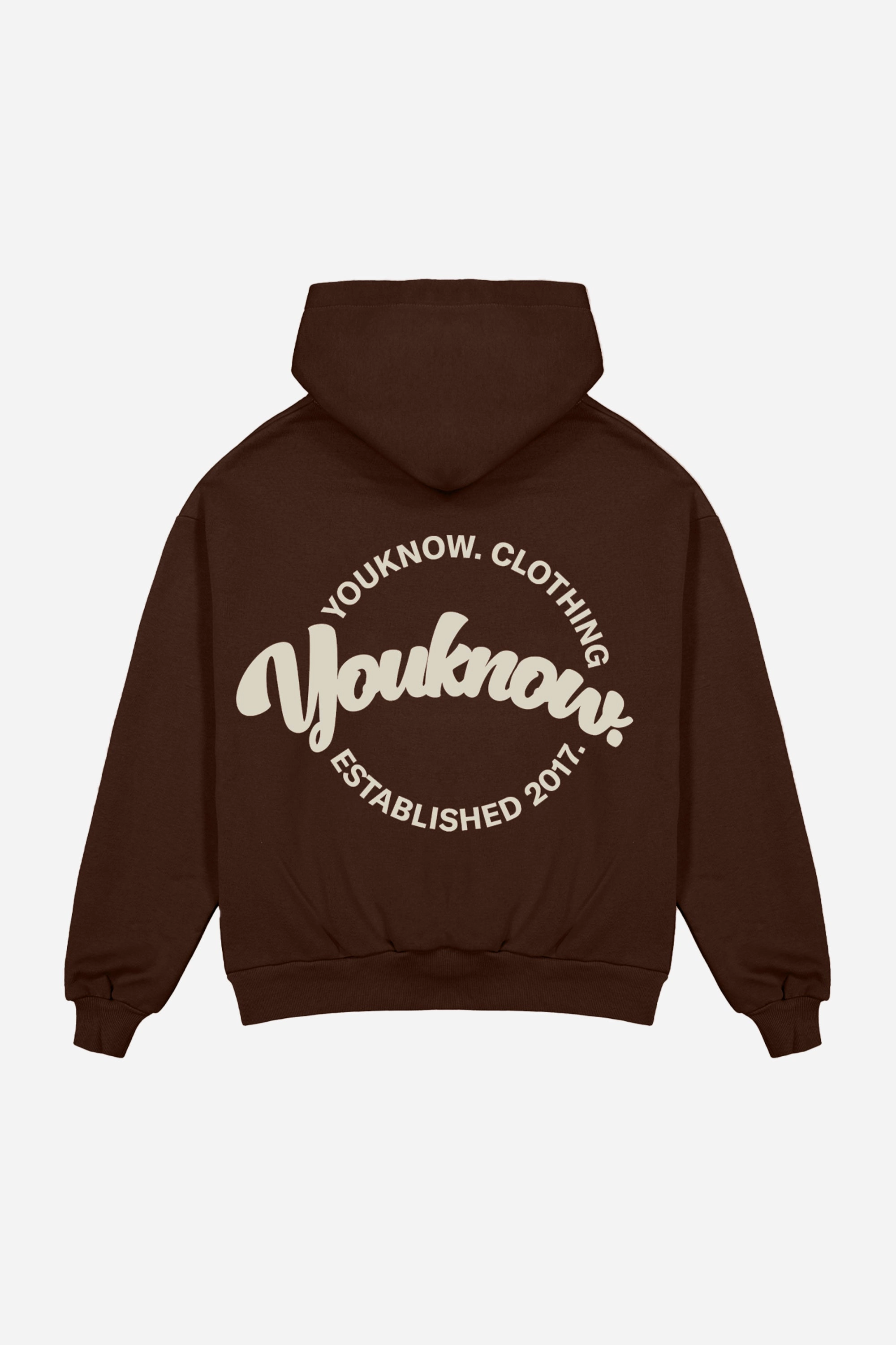 Drawcord Hem winter break CIRCLE HOODIE | Chestnut
