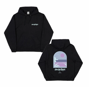 Cozy Inner Layer AwayDays 'Tropical Pitch' Hoodie - Black