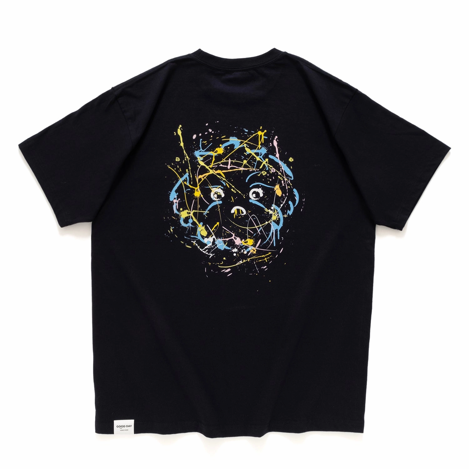 (ZT1433) Splatter Dog Pocket Tee Comfortable And Versatile