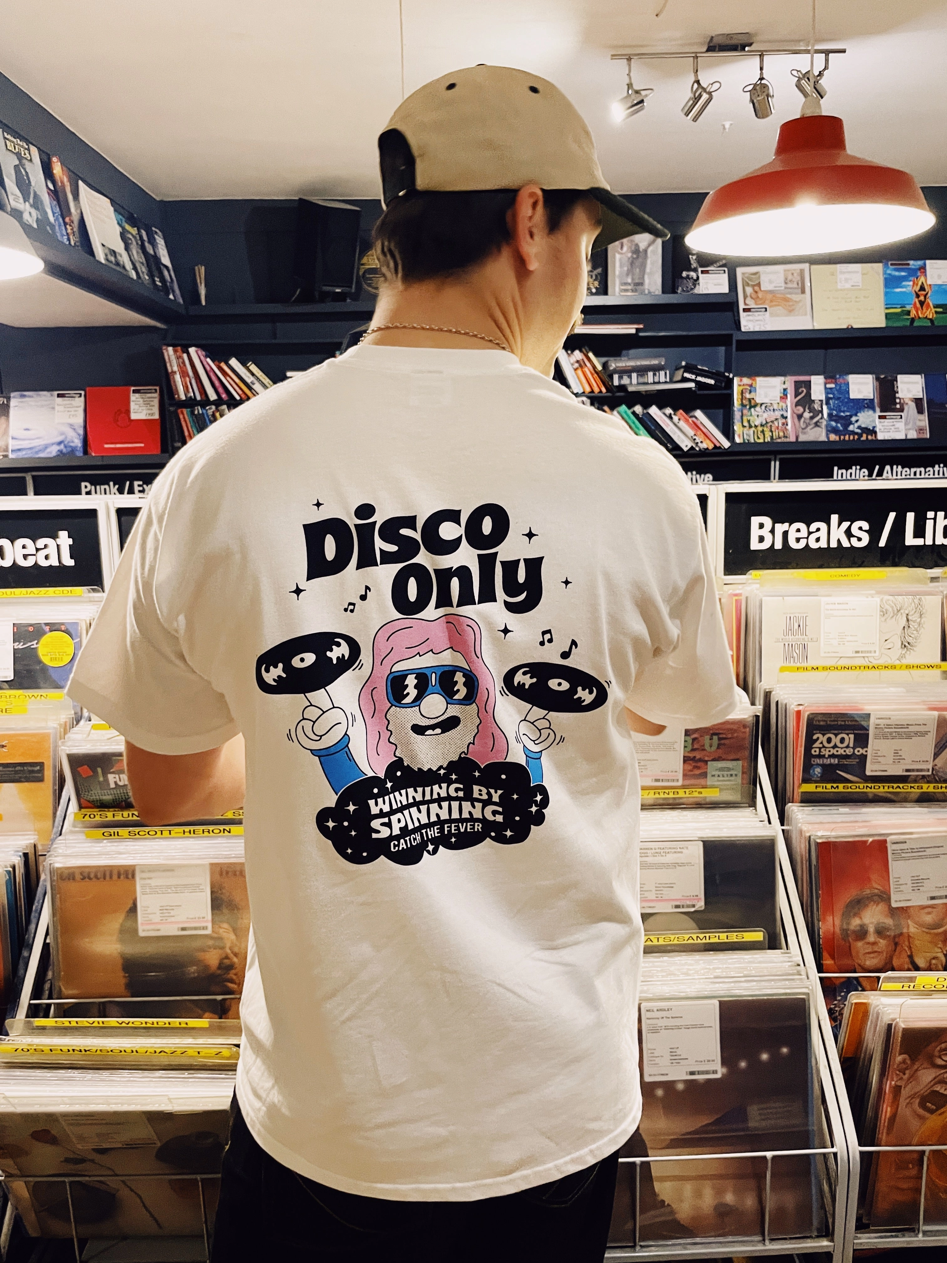 DISCO ONLY 'NYC Disco' Tee - White Seasonal Trend