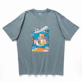 (ZT1538) Purrrfect View Graphic Tee outdoor concert Comfy Essentials Wear