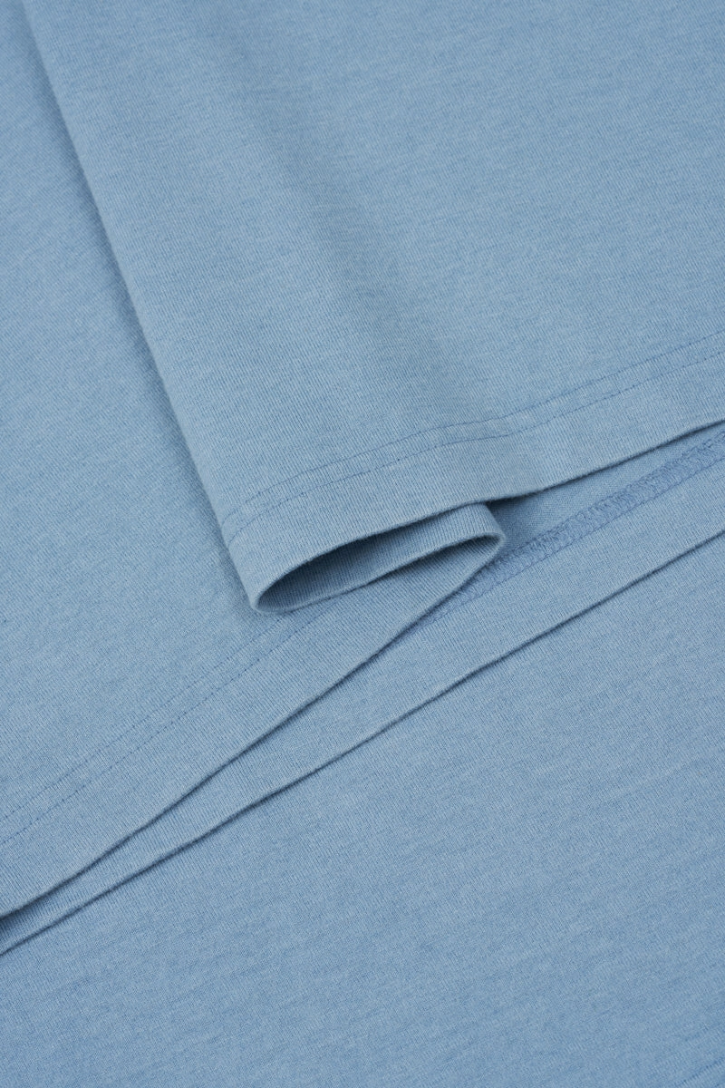 TerraTones Natural Dye Crew Neck T-Shirt | Indigo Blue 12140J EnhancedDurabilityFinish
