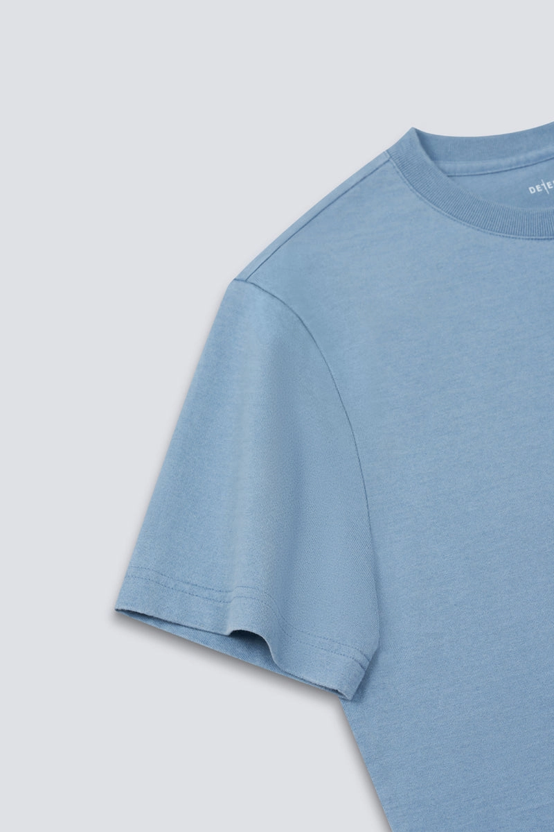 Bohemian freedom TerraTones Natural Dye Crew Neck T-Shirt | Indigo Blue 12140J