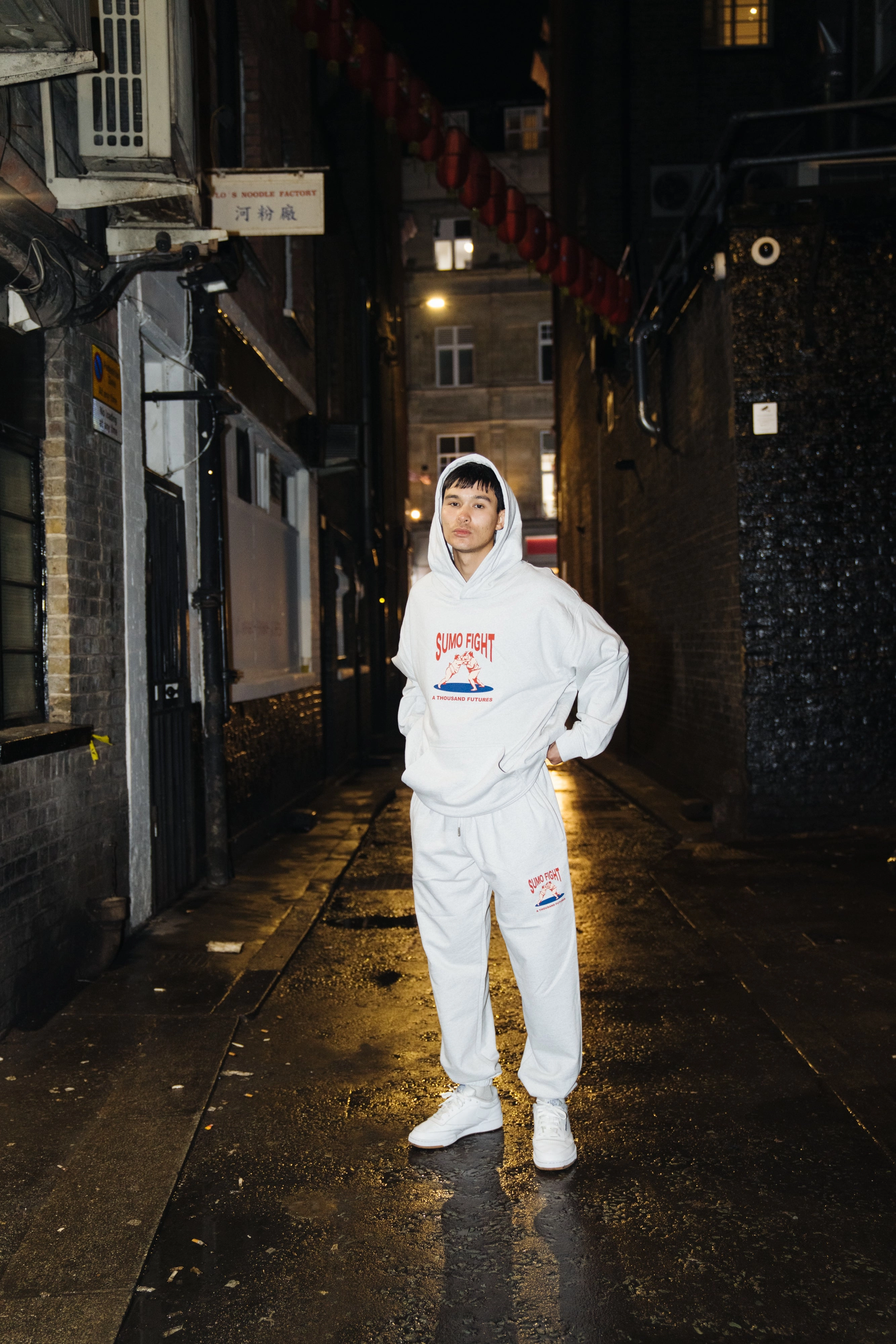 Functional Look Stylish Waistband A Thousand Futures 'Sumo Fight' Joggers - Ash