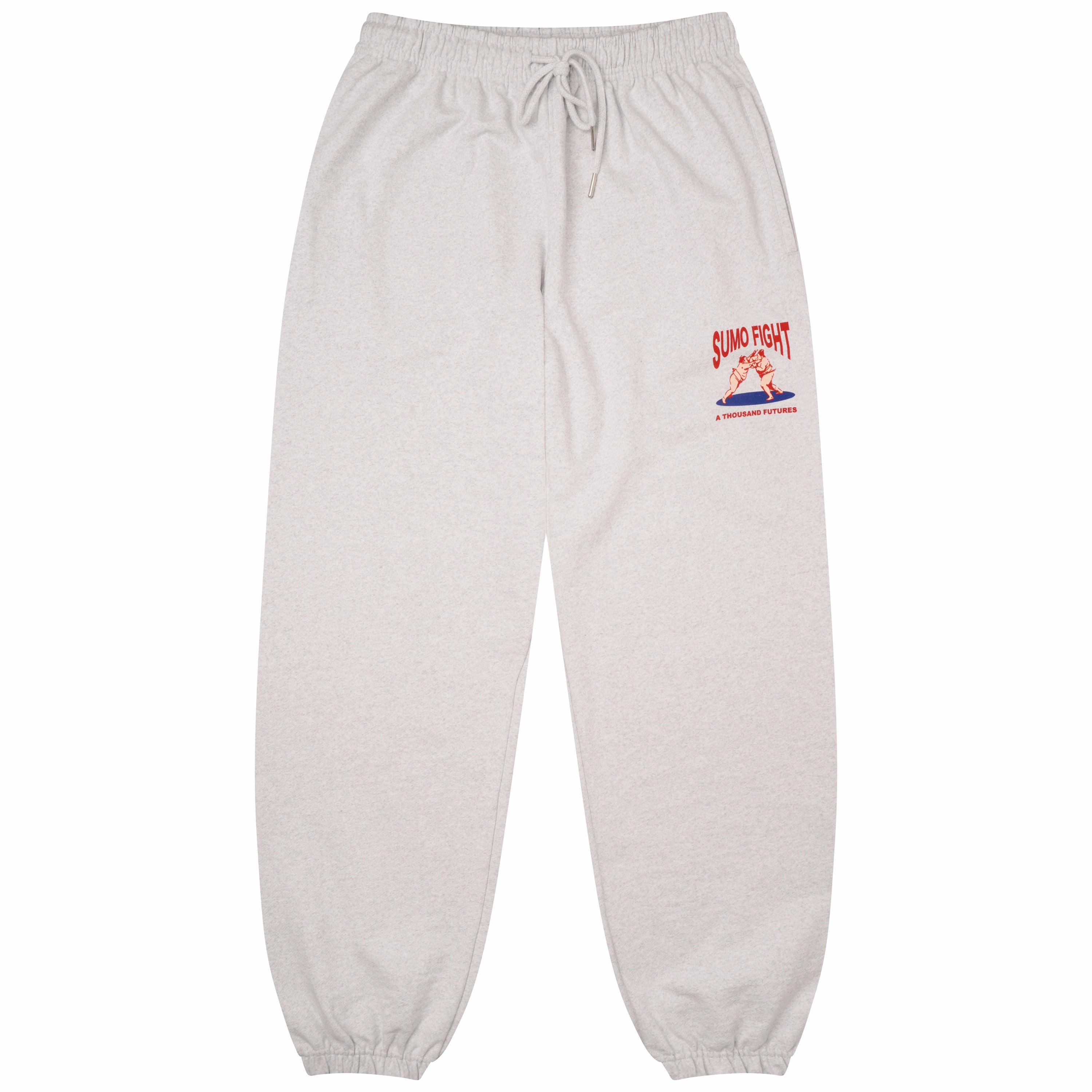 A Thousand Futures 'Sumo Fight' Joggers - Ash Sleek Look