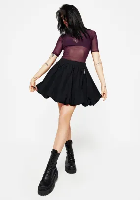 Aranya Puff Micro Mini Skirt Texture Shot