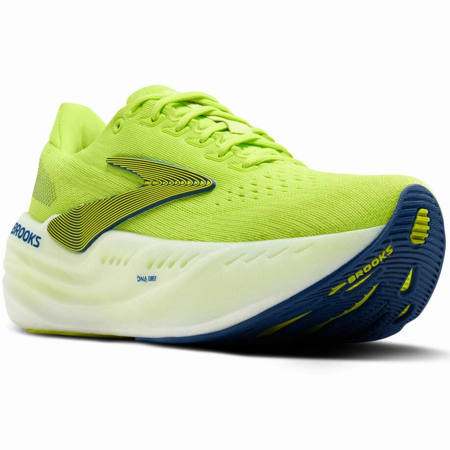 parkour shoes Cross training compatible Men's Glycerin Max Running Shoes Lime / Navy Peony / White