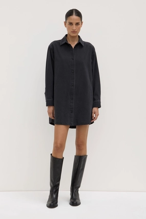 Athena Denim Shirt Dress Lounge Cut