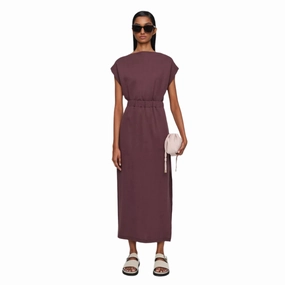 Soft Colorway Youthful Mood Aubergine Cotton Jersey Dress