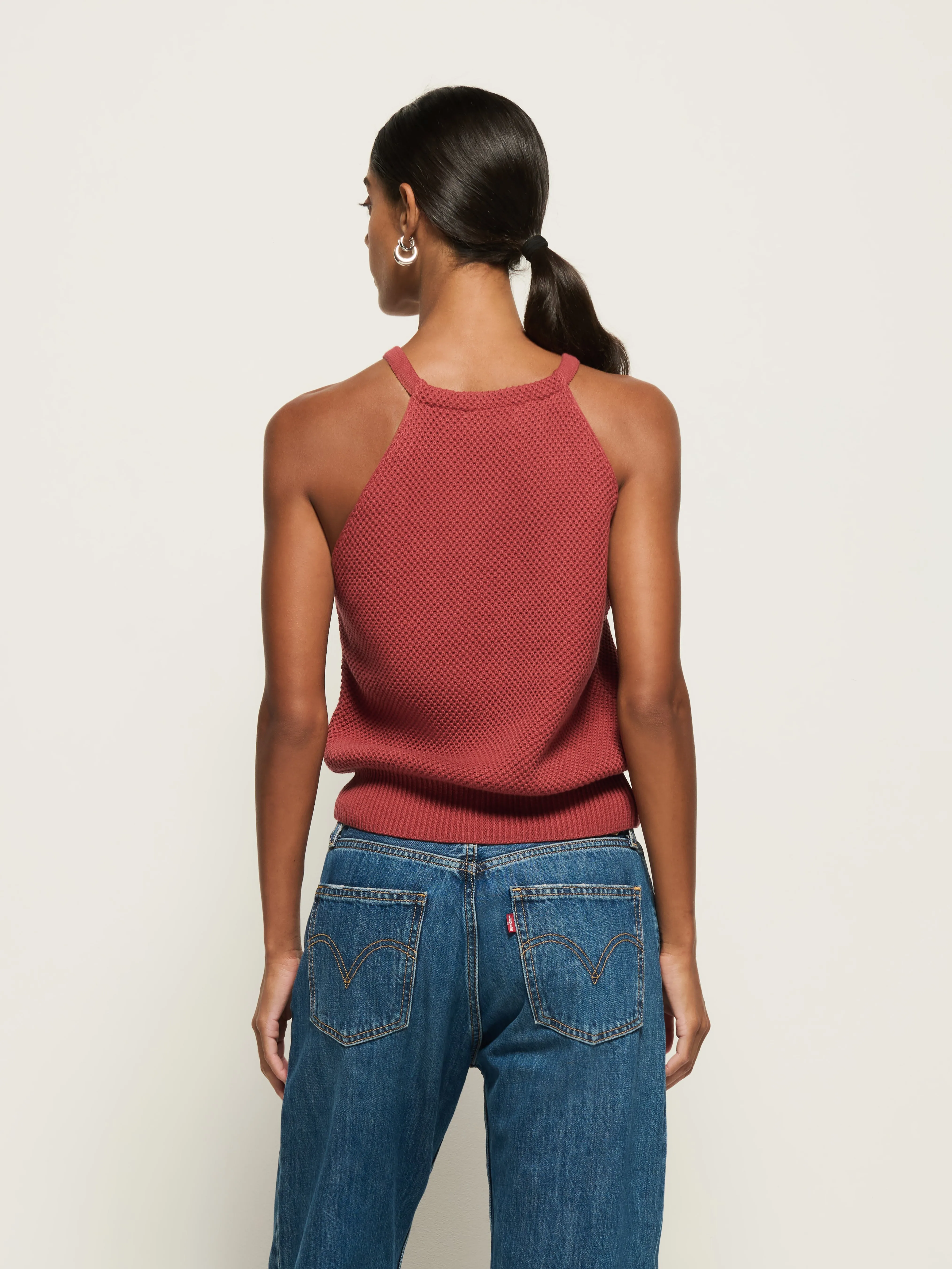Auburn Sweater Tank Merino Wool Chilly Comfort Look