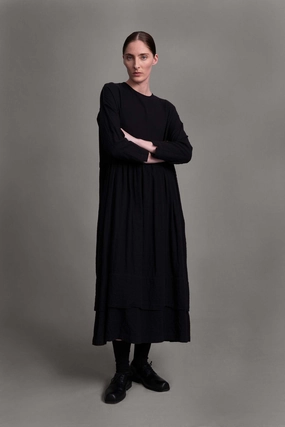 Polished Design THE ARCHIVIST DRESS / WRINKLED TWILL FLINT