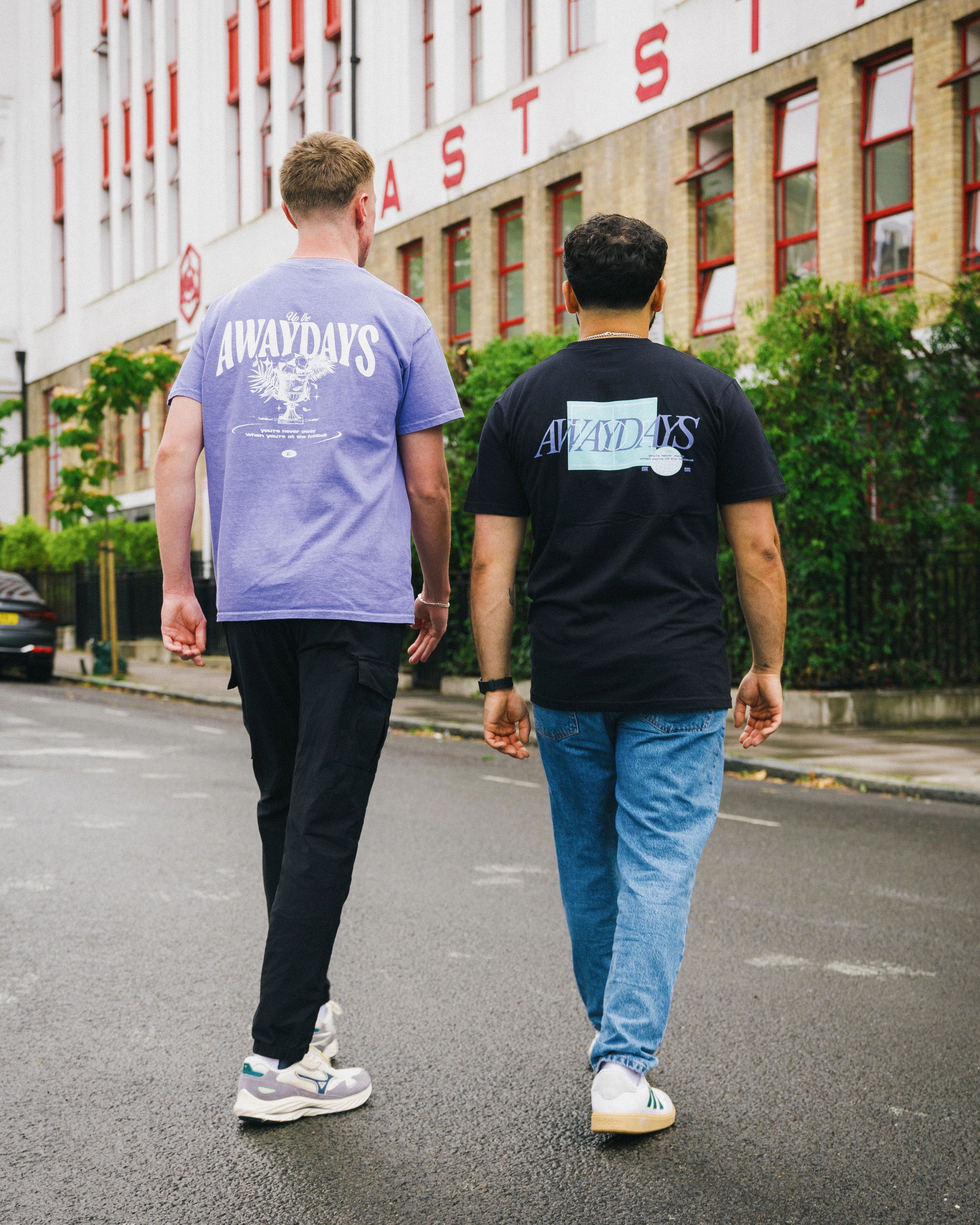 AwayDays 'Round The World' Tee - Black Light Comfort Style Yarn Dyed Stripes