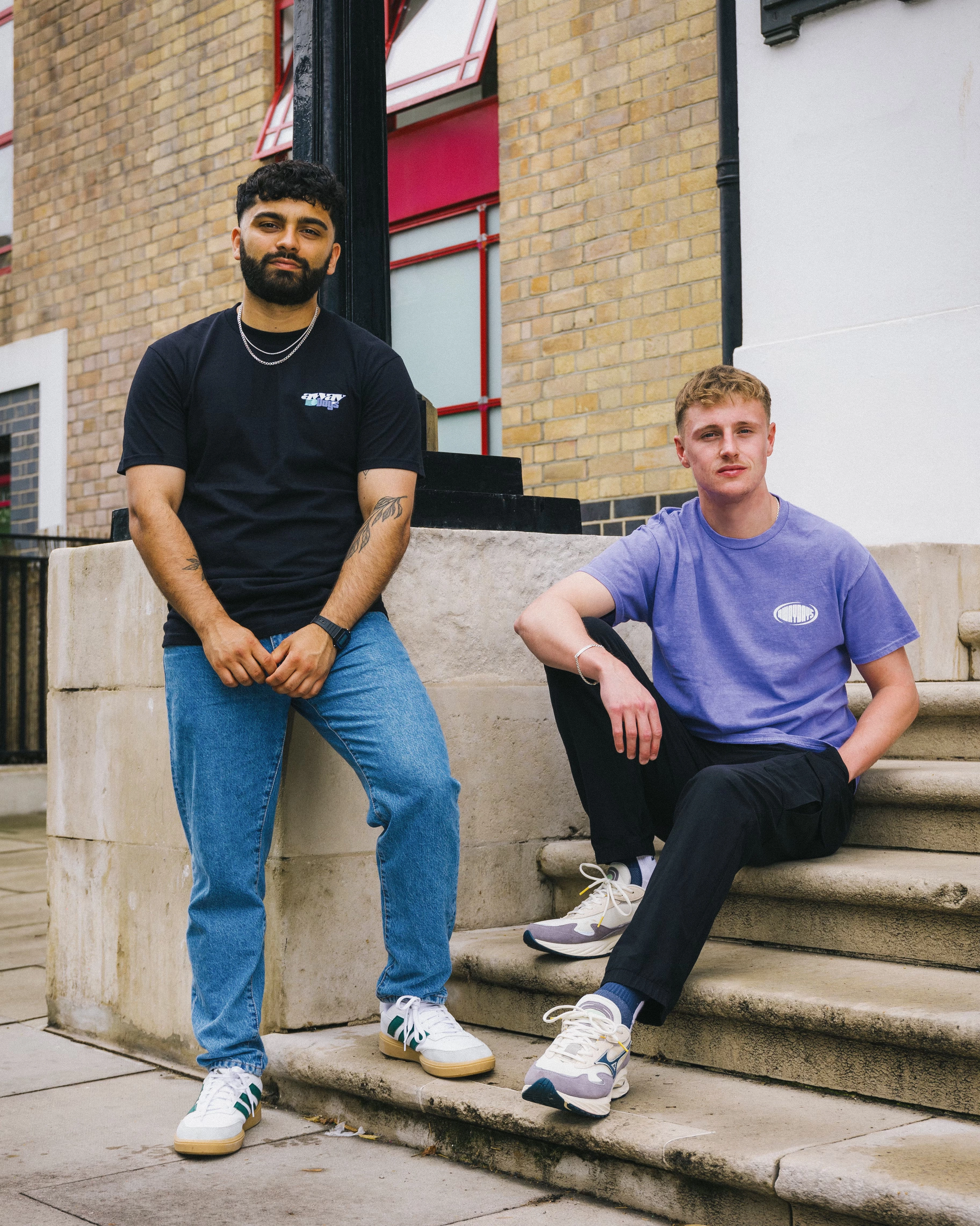 AwayDays 'Round The World' Tee - Black Zero Waste Production