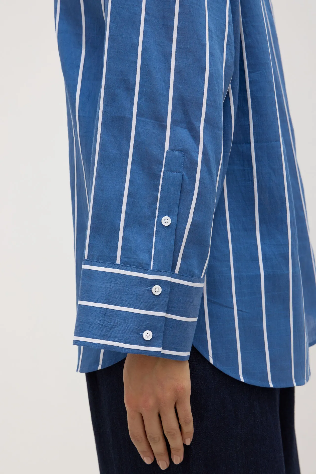 Ayla Stripe Shirt Oversized Fit
