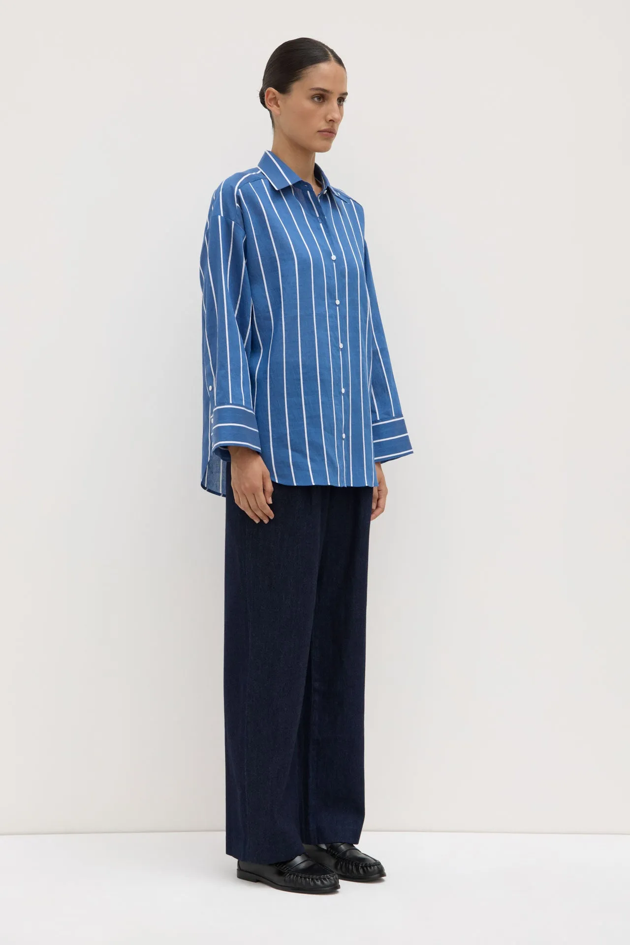 Ayla Stripe Shirt Youth fashion mix and match