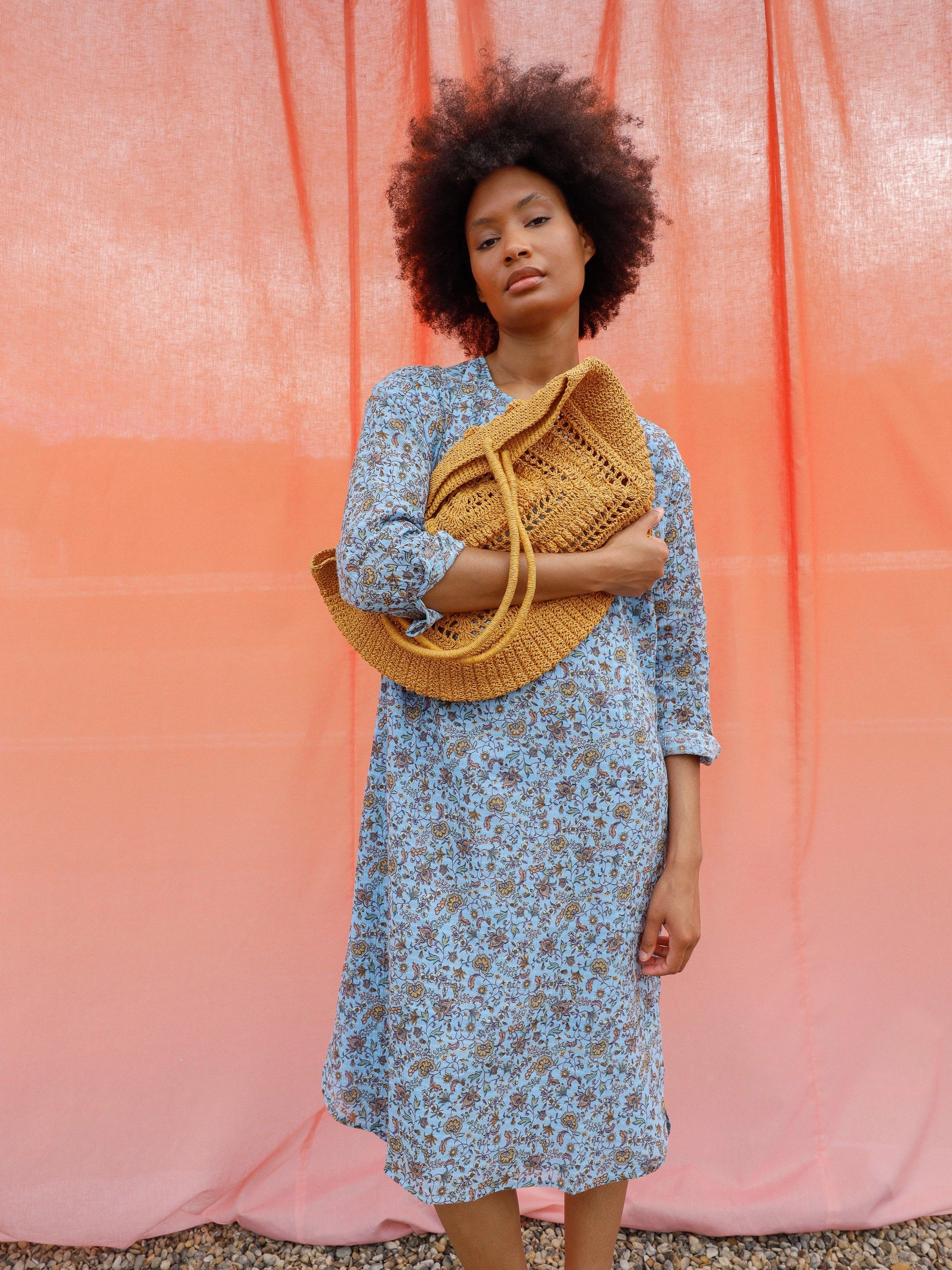 Soft Lines Relaxed and Effortless Azul Glacial Gemma Tunic Dress
