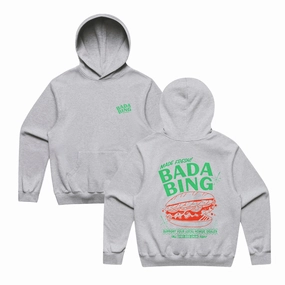 Bada Bing X UN:IK 'Fresh Hoagie' Hoodie - Grey City Style Tiger like