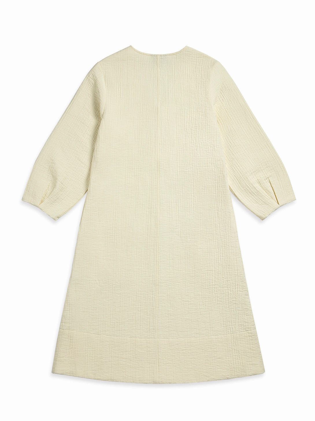AntiFrayEdging Perfect Fit Look Balloon Sleeve Dress