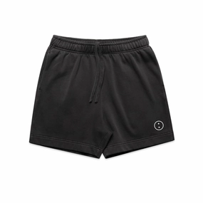 Essentials Premium Faded Jogger Shorts - Vintage Black Reinforced Hems Breathable Comfort