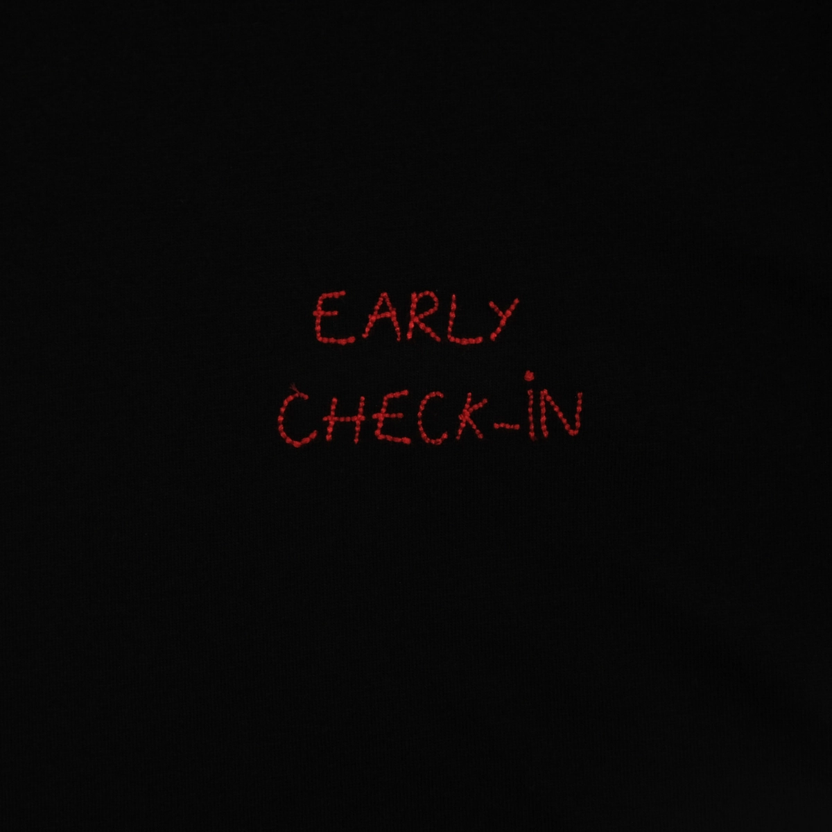 Popincourt Early Checkin Organic Cotton T-Shirt (unisex) DoubleStitchedHem layerable