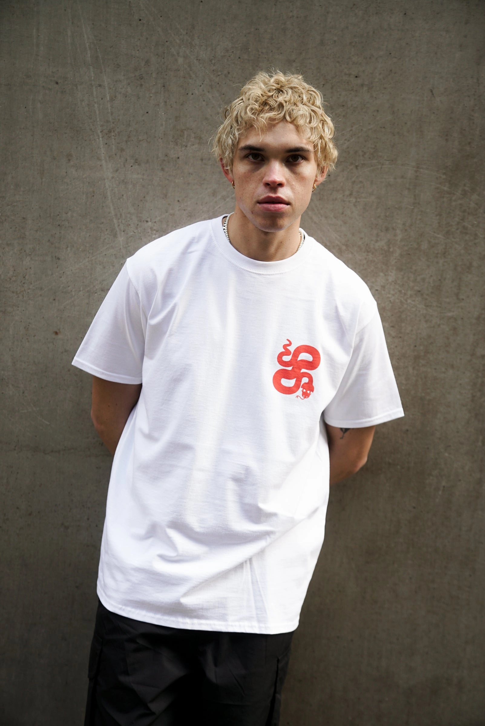 Fun and Relaxed KBAR X UN:IK 'Touch At Own Risk' Tee - White