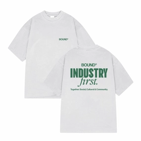 bound Industry First Tee - Washed Light Grey Effortless Daywear Oversized Fit