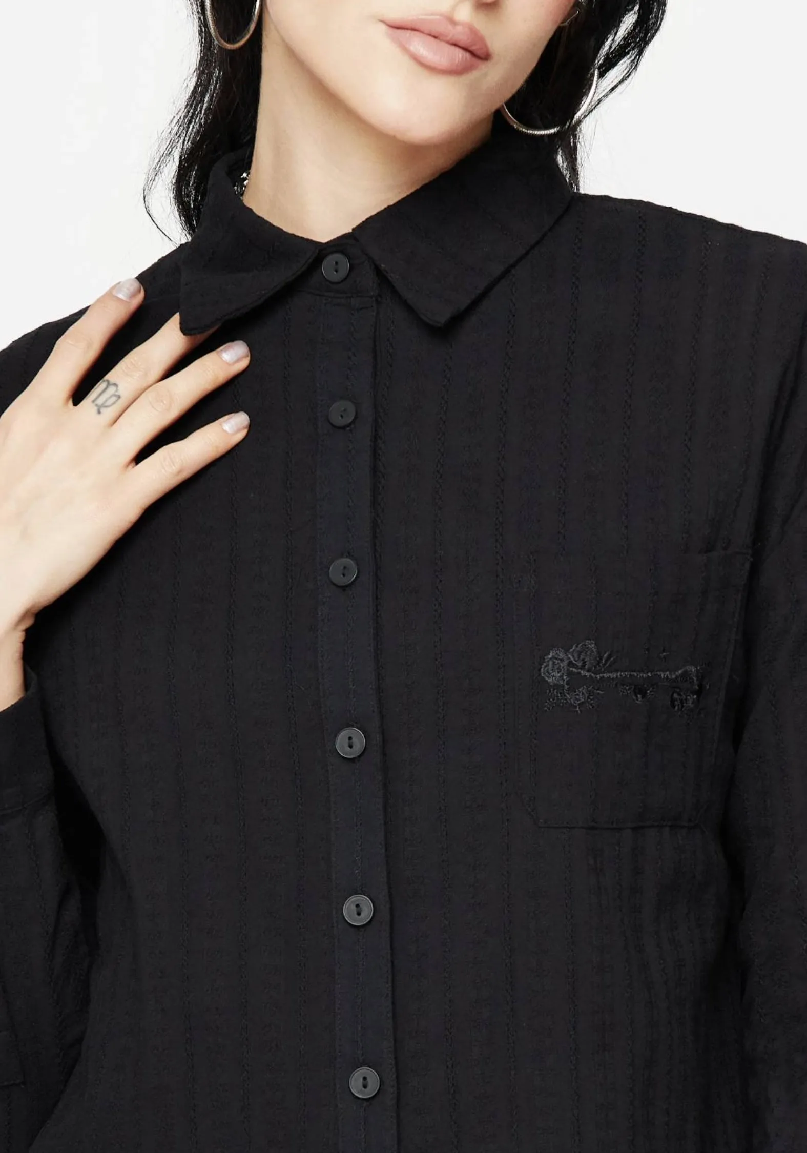Bela Cotton Button Up Shirt Water related