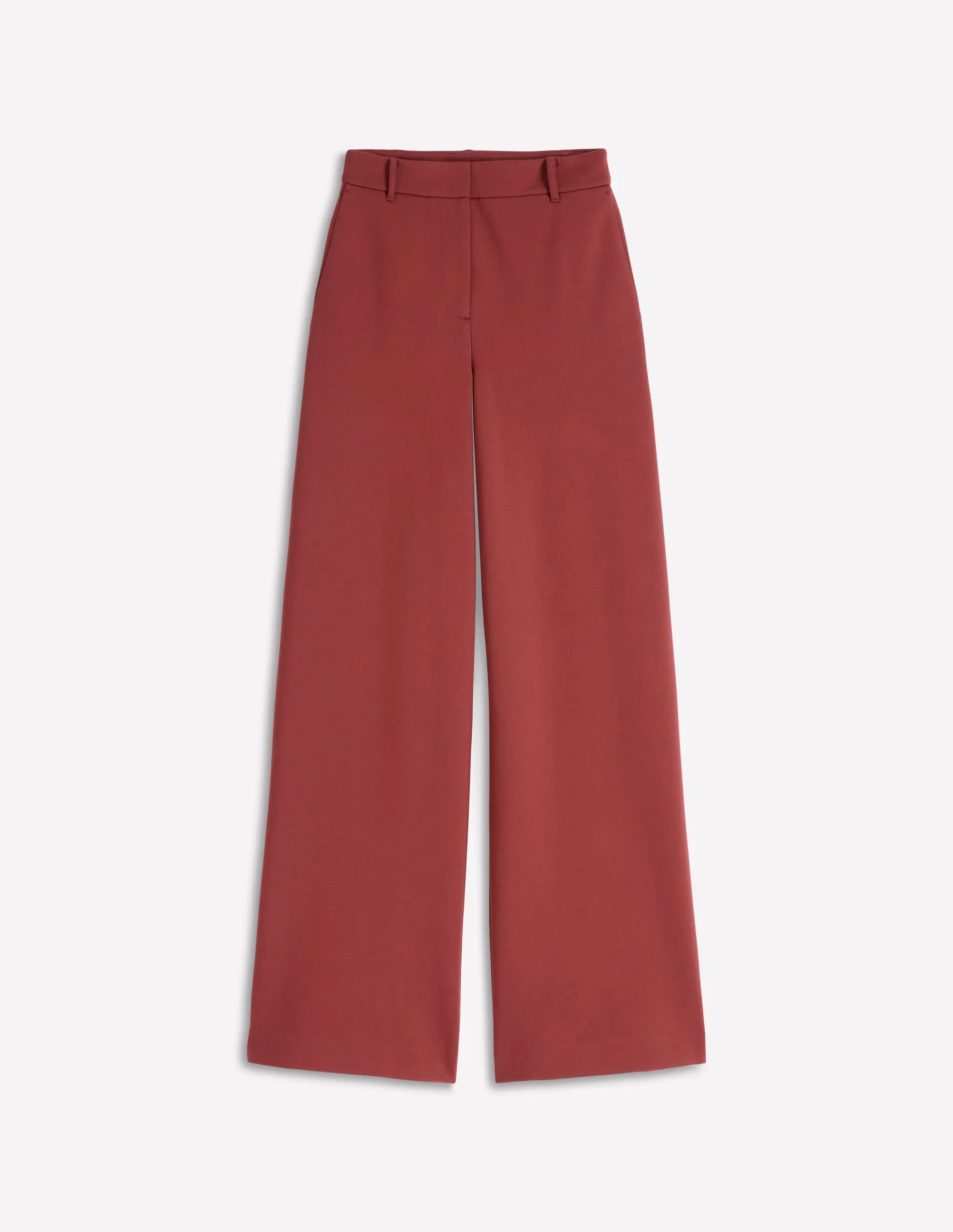 Quick Fit All Purpose Fit Belgravia Ponte Trousers-Chestnut