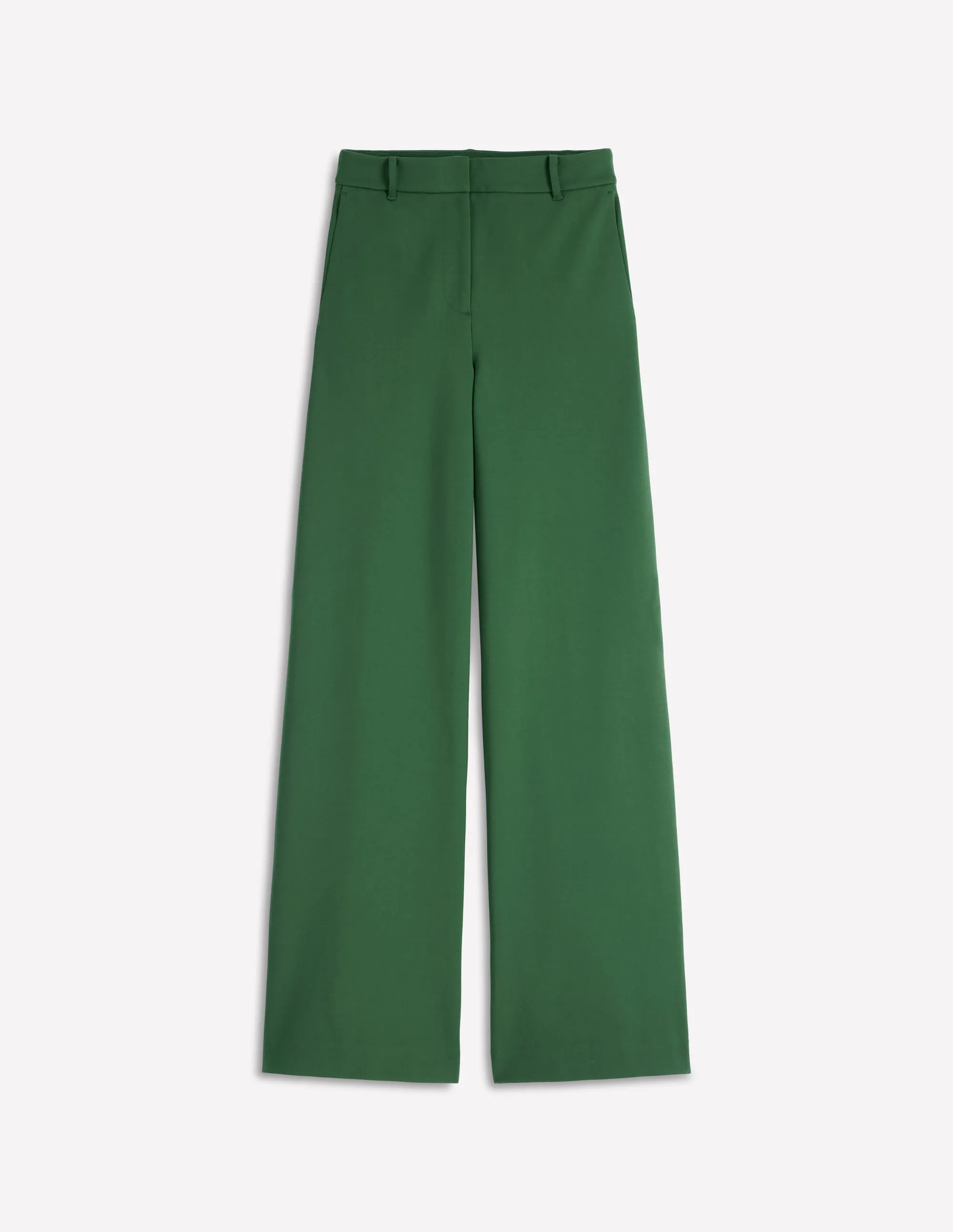 Belgravia Ponte Trousers-Hunter Green Flexible Knees Perfect Movement