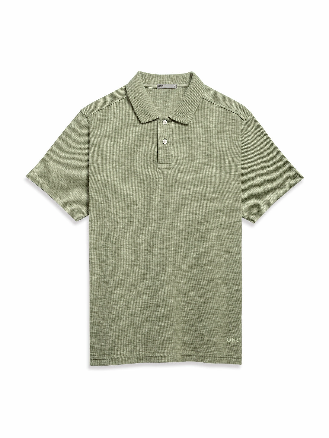 Bennett Slub Waffle Polo Sporty Fashion Spring Summer