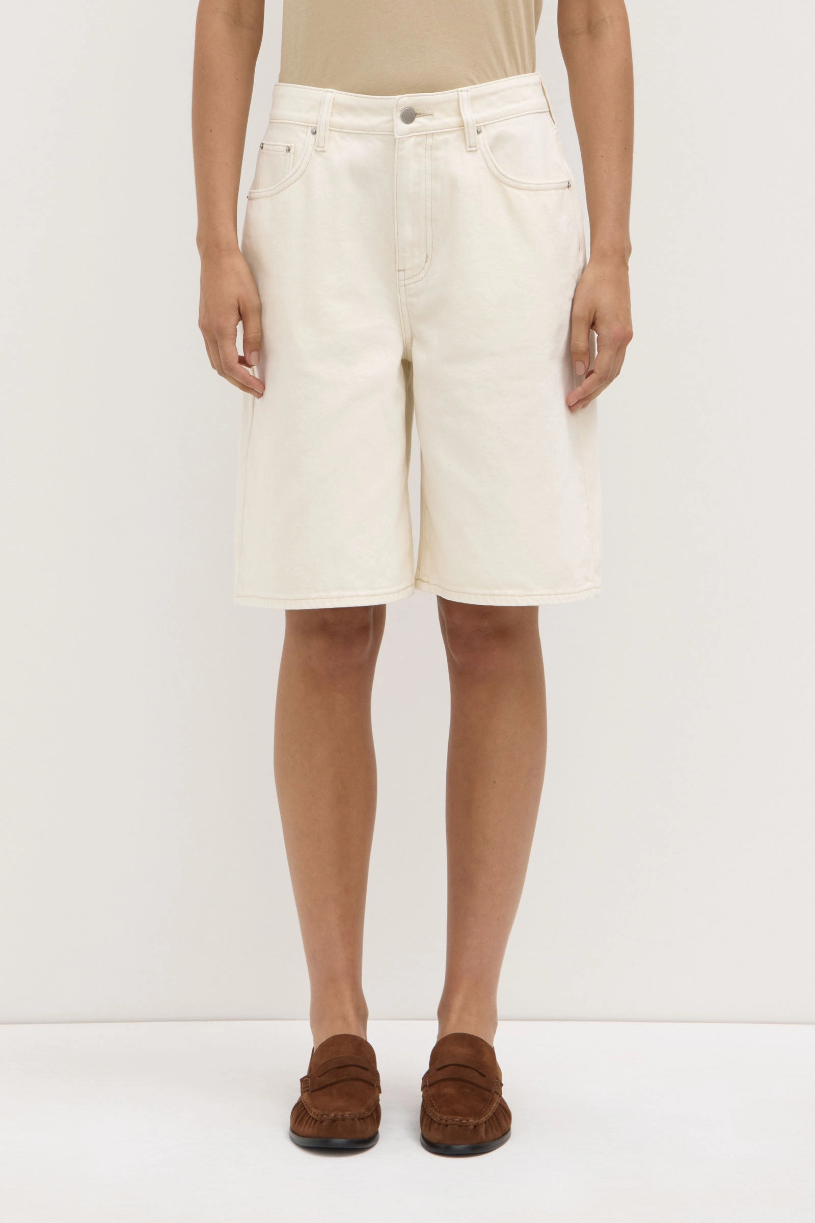 Anti Pill Surface Bermuda Denim Short