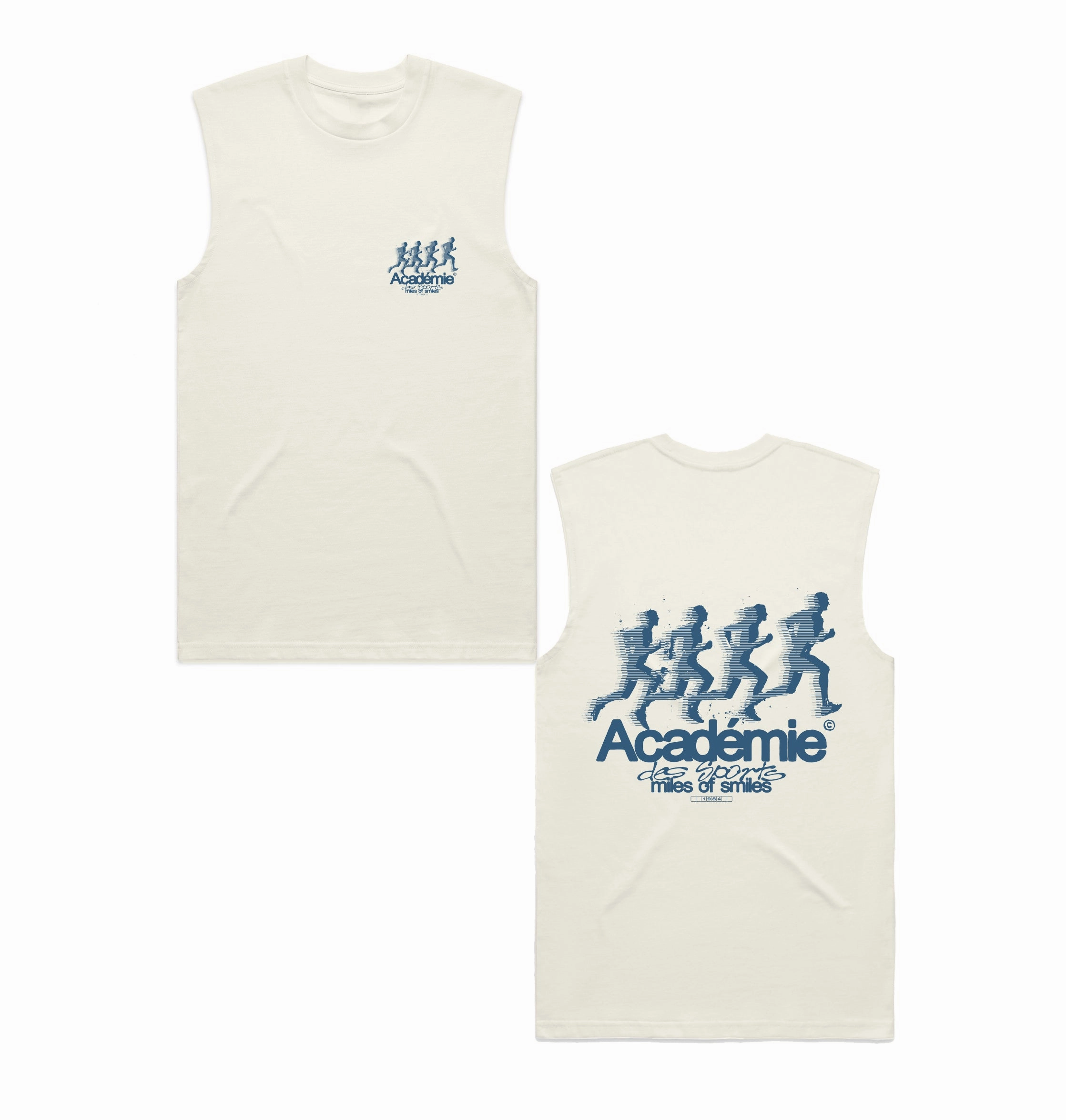 Trendy Casual Wear insulated Vice 84 'Leading Pack' Active Tank - Ecru