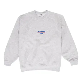 Vice 84 'Track&Field' Embroidered Sweater - Ash Knit Fabric Cozy Wear