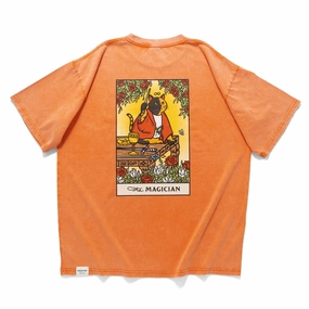 (ZT1708) Catarot V1.3 The Magician Graphic Tee Ethically Sourced Material Modern Casual