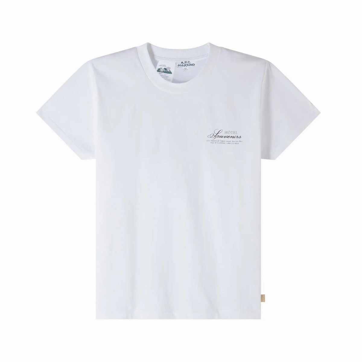 Blanc Hotel Jjjjound T-Shirt (Unisex) No Fade Technology Versatile Top