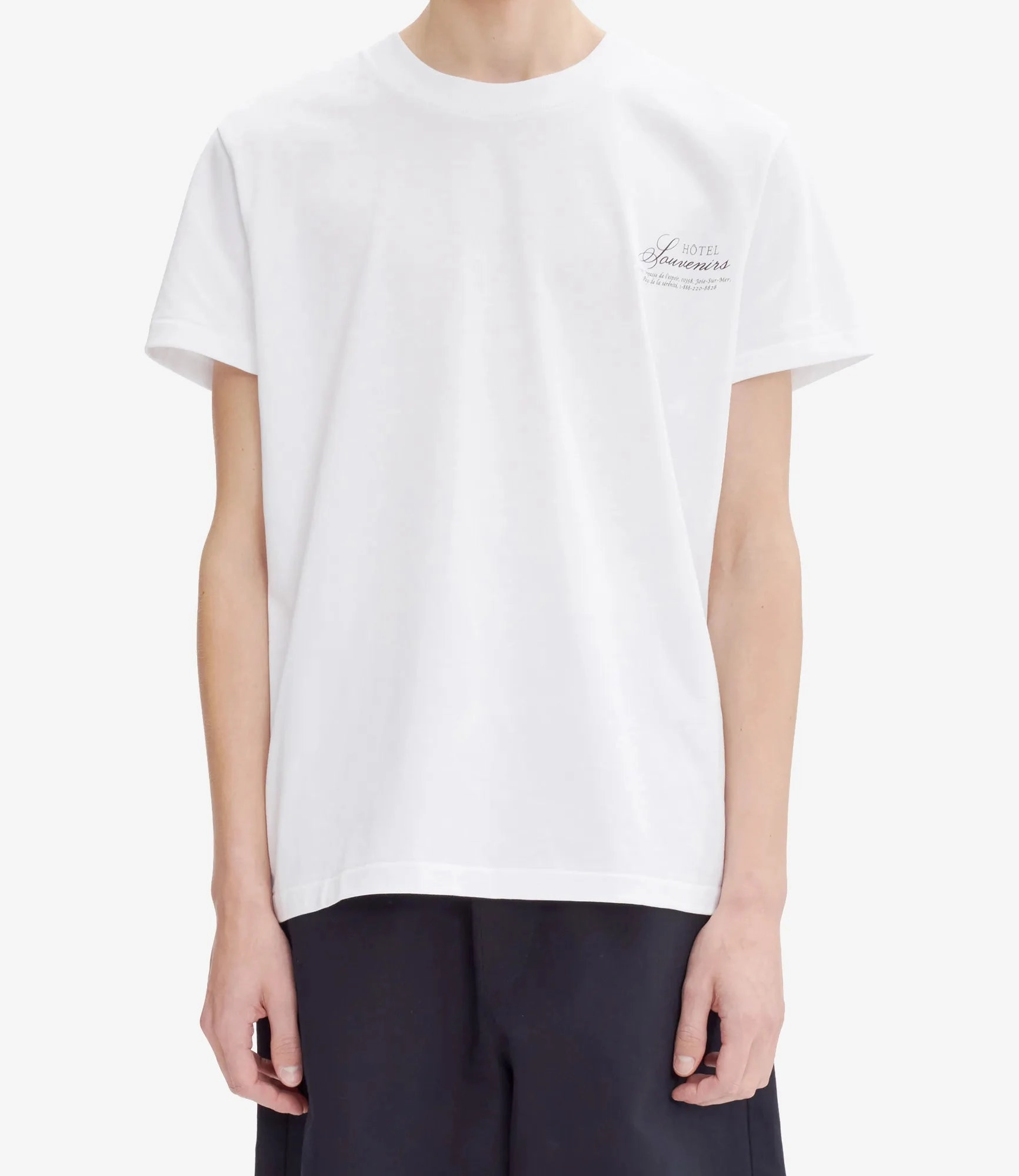 Layered Style Non Irritating Seams Blanc Hotel Jjjjound T-Shirt (Unisex)