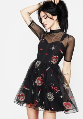 Bloodlust Cami Corset Mini Dress Relaxed Style