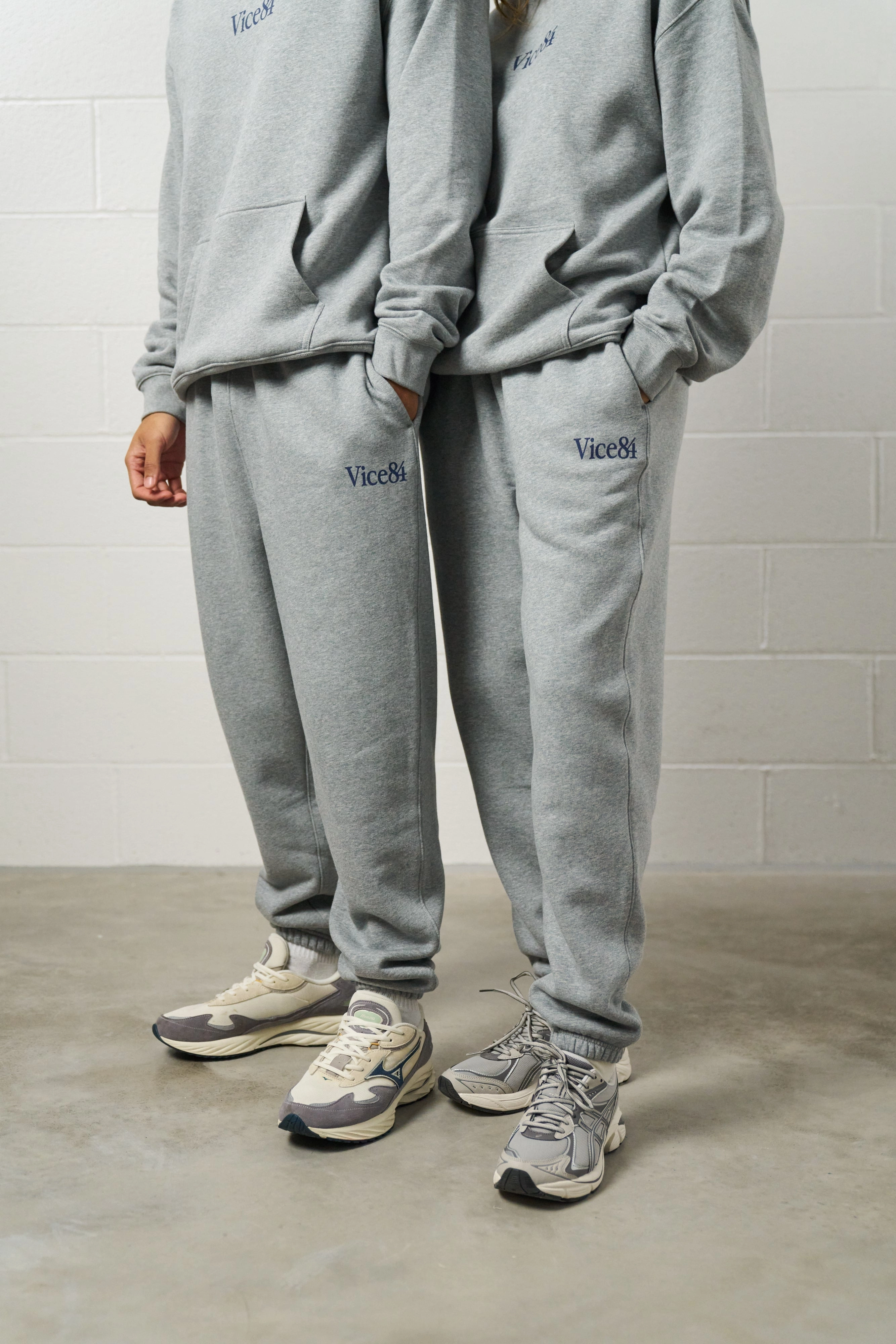 Flared bottom Vice 84 Premium Joggers - Grey